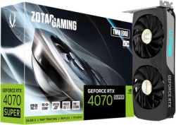 ZOTAC ZOTAC GAMING GeForce RTX 4070 SUPER Twin Edge OC 12GB GDDR6X ZT-D40720H-10M PCIExp 12GB Graphic Card Small