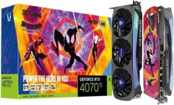 ZOTAC ZOTAC GAMING GeForce RTX 4070 Ti AMP AIRO SPIDER-MAN: Across the Spider-Verse Bundle ZT-D40710F-10SMP PCIExp 12GB Graphic Card Small