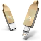 ADAM elements iKlips DUO+ ADRAD128GKLDPGAJ 128GB gold USB Flash Drive Japanese version