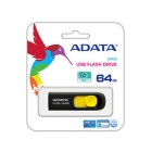 ADATA DashDrive UV128 AUV128-64G-RBY 64GB BLACK-YELLOW USB Flash Drive Japanese version