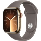 Apple Watch Series 9 GPS+Cellular Model 41mm MRJ63J/A Gold Stainless Steel Case/Clay Sport Band M/L Smart Watch Japanese version