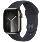 Apple Watch Series 9 GPS+Cellular Model 41mm MRJ83J/A Graphite Stainless Steel Case/Midnight Sports Band S/M Smart Watch Japanese version