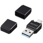 Buffalo BSCRM118U3BK USB/microUSB microSD black Memory Card Reader Japanese version