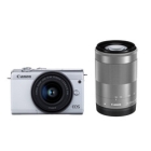 Canon EOS M200 Double Zoom Kit White Mirrorless Camera Japanese version