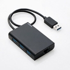 Elecom EDC-GUA3H-B Black LAN Adapter Japanese version