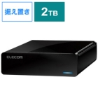 ELECOM ELD-FTV020UBK black External Hard Drive Japanese version