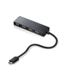 Elecom U2HC-A429BXBK Black USB Hub Japanese version