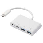 Elecom U3HC-A424P10WH White USB Hub Japanese version