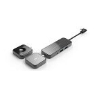 Feeltek Jet Glass 8-in-1 USB-C Lego Hub UCH008GP1 Jet Black USB Hub Japanese version