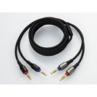 JVC CN-HY01MB mini-plug x2 ⇔ mini-plug (tripolar) x2 1.8m  Earphone Cable Japanese version