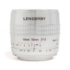 Lensbaby Velvet 56 SE Silver for Nikon Camera Lens Japanese version