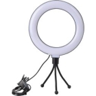 Etsumi VLOG LED 6 inch ring light + mini tripod VE-2302 Black Macro & Light Japanese version