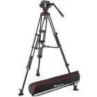 Manfrotto 504X Video Head + Aluminum Twin Tripod MS MVK504XTWINMA Camera Tripod Japanese version