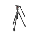 Manfrotto Video Tripod Kit 290LIGHT+MVH400AH MK290LTA3-V Black Camera Tripod Japanese version