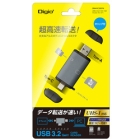 Nakabayashi Digio2 CRW-DC3SD76GY USB/USB Type-C Gray Memory Card Reader Japanese version