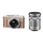 Olympus OLYMPUS PEN E-PL10 EZ Double Zoom Kit Brown Mirrorless Camera Japanese version