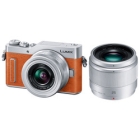 Panasonic LUMIX DC-GF10W-D Double Lens Kit Orange Mirrorless Camera Japanese version