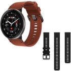 POLAR Ignite 3 Titan Leather & Silicon Set Brown/Black Smart Watch Japanese version