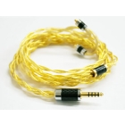 Rhapsodio RSD Golden MK2 4.4mm balance (5 poles) ⇔ MMCX  Earphone Cable Japanese version