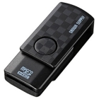 Sanwa Supply ADR-MCU2SWBK USB microSD black Memory Card Reader Japanese version