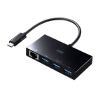 Sanwa Supply USB-3TCH19RBK Black USB Hub Japanese version