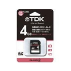 TDK T-SDHC4GB4 4GB SD Card Japanese version