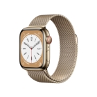 Apple Watch Series 8 GPS+Cellular model 41mm MNJF3J/A gold stainless steel case/Gold-Milanese-Loop Smart Watch Japanese version