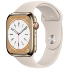 Apple Watch Series 8 GPS+Cellular model 45mm MNKM3J/A gold stainless steel case/starlight sports band Smart Watch Japanese version