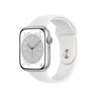 Apple Watch Series 8 GPS Model 45mm MP6N3J/A Silver/White Sports Band Smart Watch Japanese version