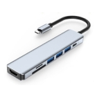 SUNEAST SE-HUBC71A2 Metallic Gray USB Hub Japanese version