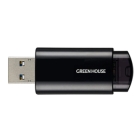 Green House GH-UFY3ED64GBK 64GB Black USB Flash Drive Japanese version