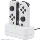 CYBER Gadget Cyber ​​/ Controller Charging Stand for Switch Joy-Con CY-NSJCCS-WH White Charge Adapter Power Supply For Switch Switch OLED Japanese version