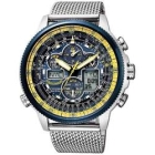 CITIZEN PROMASTER SKY- Eco drive radio time signal blue Angels model JY8031-56L Watch Japanese version