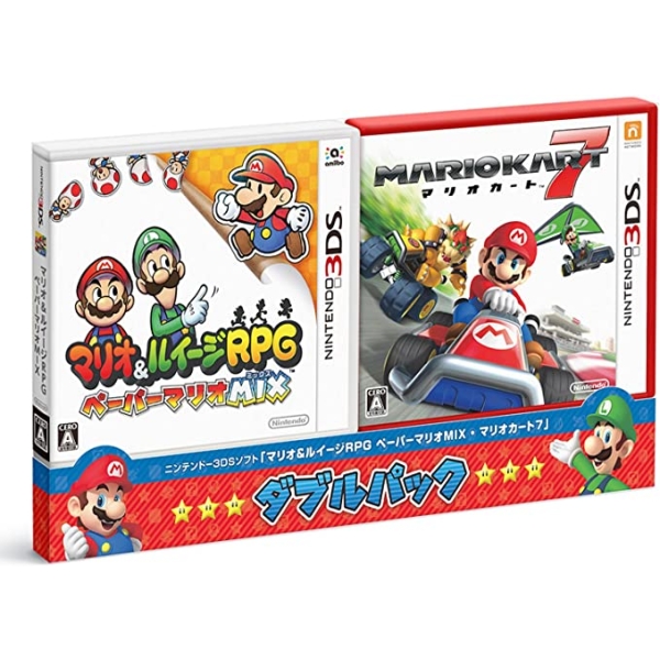 Nintendo Mario & Luigi RPG Paper Mario MIX / Mario Kart 7 Double Pack 3DS