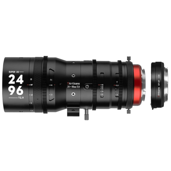 7Artisans Sprite 24-96mm T2.9 S35 + 1.5X Teleconverter set 7A-SP2496-EF15X for Canon Camera Lens