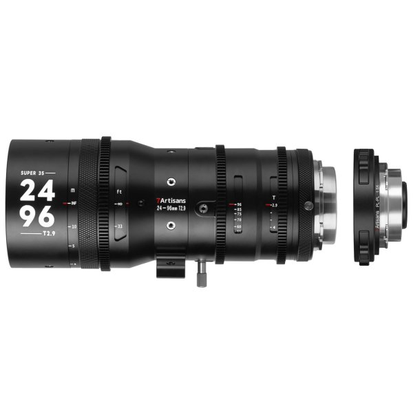 7Artisans Sprite 24-96mm T2.9 S35 + 1.5X Teleconverter set 7A-SP2496-PL15X for PL Camera Lens