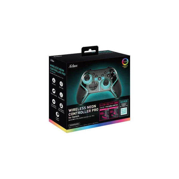 A’class Wireless neon controller Pro SASP-0701 Switch Videogame Accessory