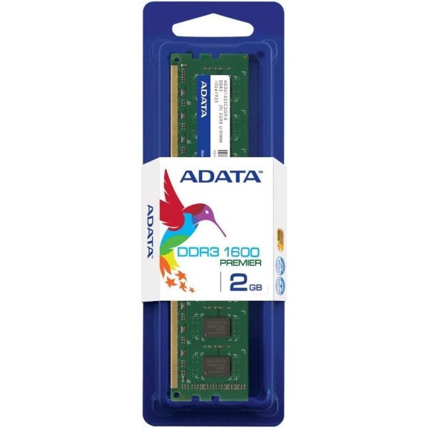 Memory ADATA AD3U1600C2G11-S DDR3 PC3-12800 2GB