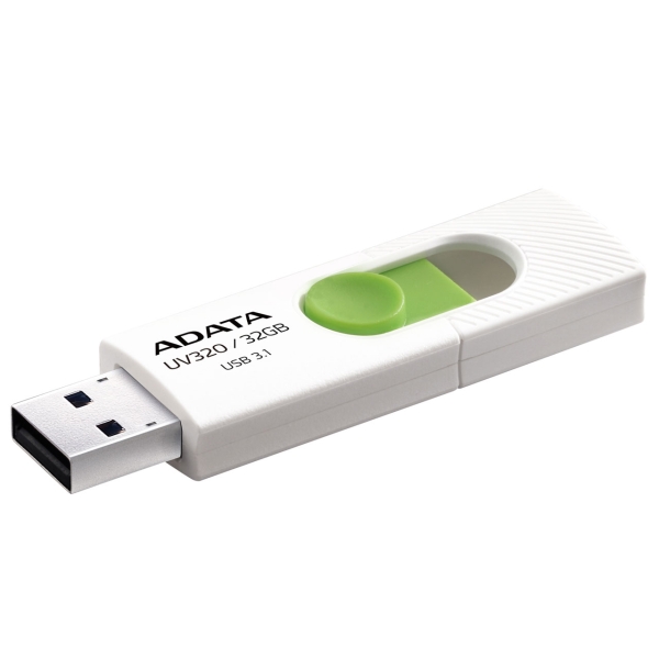 ADATA UV320 AUV320-32G-RWHGN 32GB White/Green USB Flash Drive