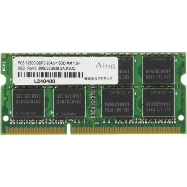 ADTEC ADS12800N-8G SODIMM DDR3 PC3-12800 8GB Memory