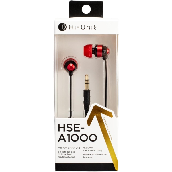 Alpex Hi-Unit HSE-A1000-RD red Earphone Headphone