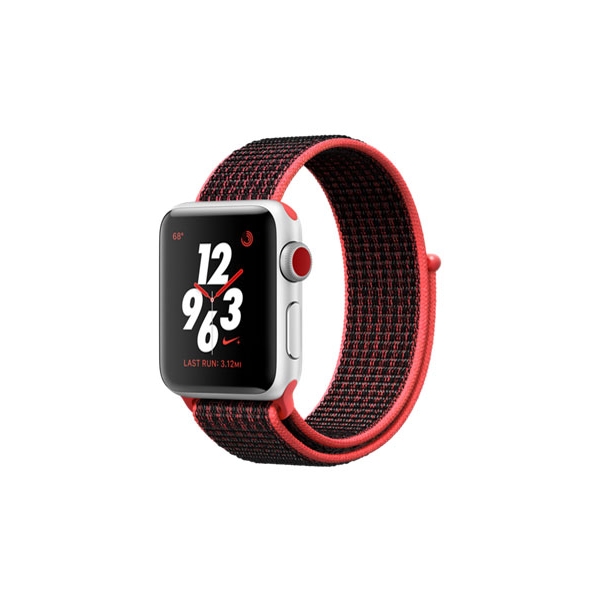 Apple Apple Watch Nike+ Series 3 GPS+Cellular model 38mm MQMA2J/A black/pure platinum Nike sports loop Smart Watch