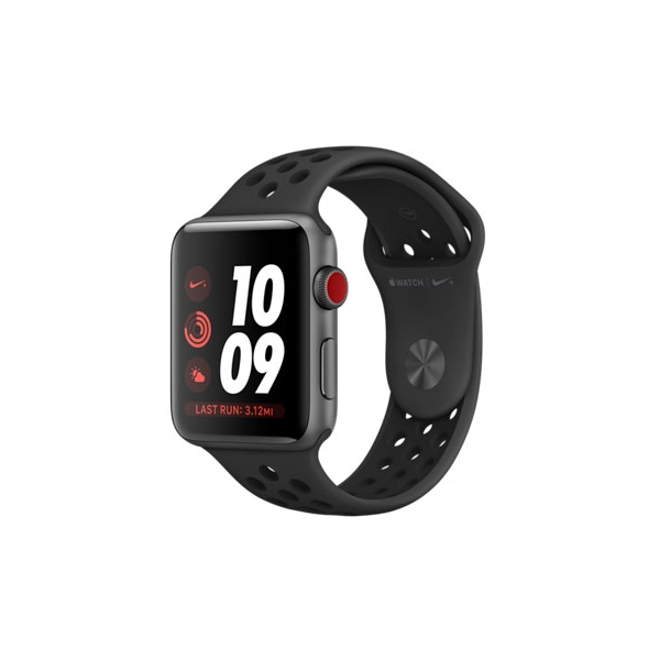 Apple Apple Watch Nike+ Series 3 GPS+Cellular model 42mm MQMG2J/A Bright Crimson/Black Nike Sport Loop Smart Watch