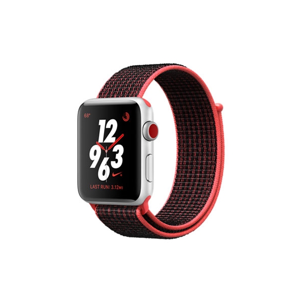 Apple Apple Watch Nike+ Series 3 GPS+Cellular model 42mm MQMH2J/A Black/Pure Platinum Nike Sport Loop Smart Watch