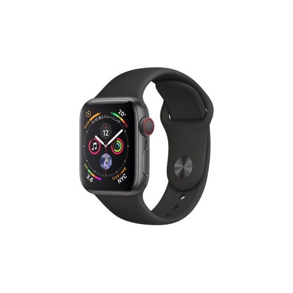 Apple Apple Watch Series 4 GPS + Cellular Model 40mm MTVF2J/A Black Sport Loop Smart Watch