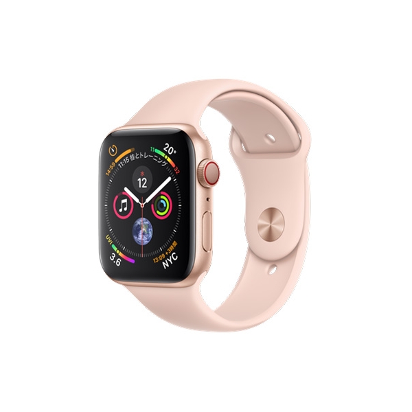 Apple Apple Watch Series 4 GPS + Cellular Model 40mm MTVJ2J/A Stainless Steel Case/White Sport Band Smart Watch