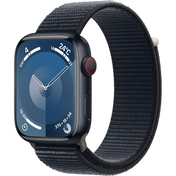 Apple Apple Watch Series 9 GPS + Cellular model 41mm MRHU3J/A Midnight Sport Loop Smart Watch