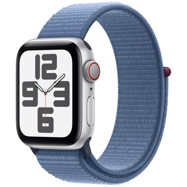 Apple Watch SE 2nd GPS+Cellular Model 40mm MRGQ3J/A Silver/Winter Blue Sports Loop Smart Watch