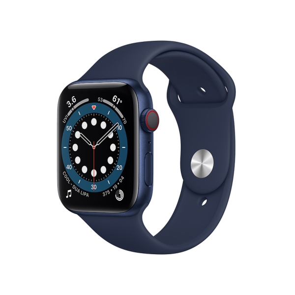 Apple Watch Series 6 GPS+Cellular Model 44mm M09A3J/A Deep Navy Sport Band Smart Watch