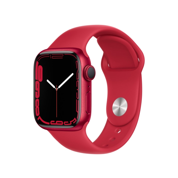 Apple Watch Series 7 GPS Model 41mm MKN23J/A PRODUCT RED Sports Band Smart Watch